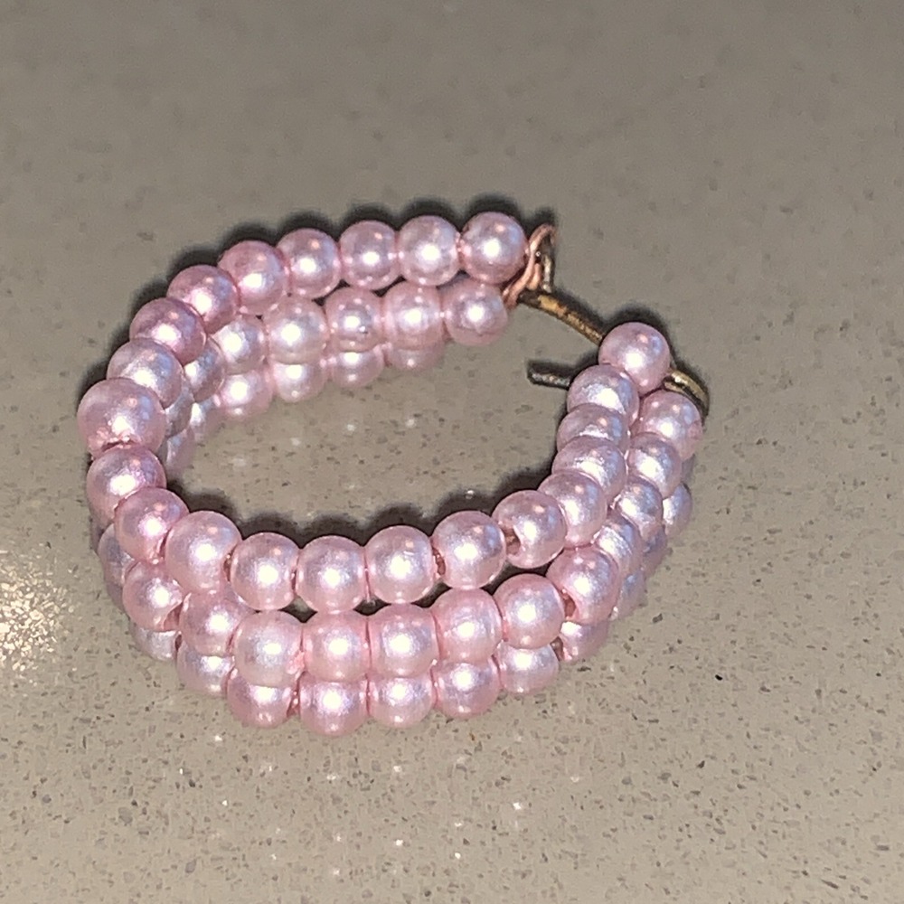 1960 Vintage Barbie # 983 Enchanted Evening pink pearl necklace rare